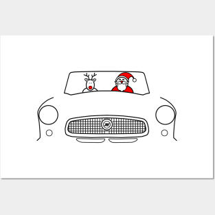 Nash Metropolitan classic car Christmas special edition Posters and Art